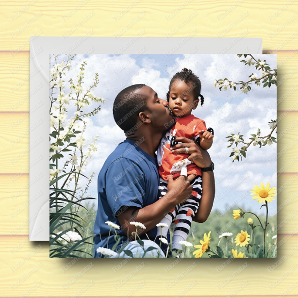 Black Father's Day Card S